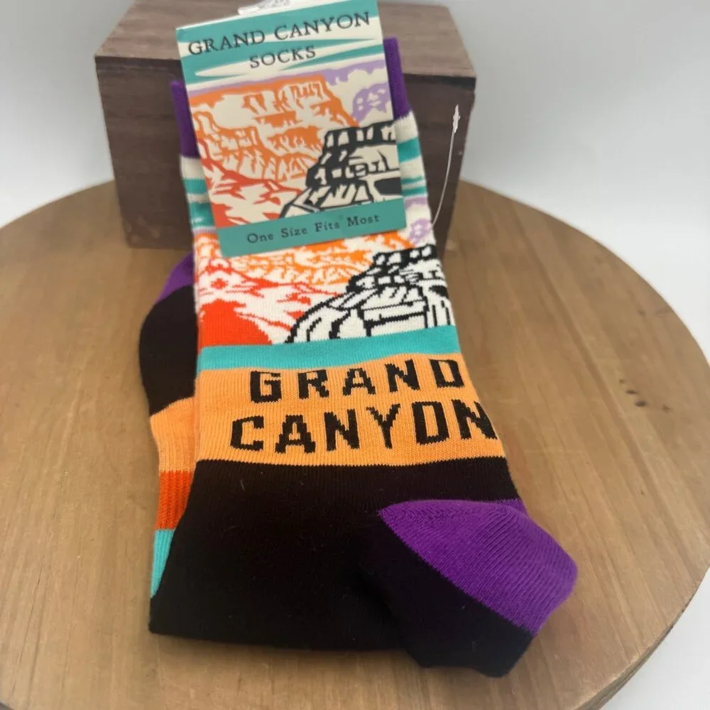 Grand Canyon Socks Black 8.5 - 11 New souvenir National park